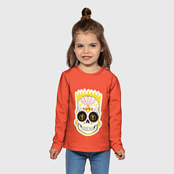Лонгслив детский Мексиканский Барт, цвет: 3D-принт — фото 2