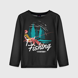 Детский лонгслив Рыбалка Fishing