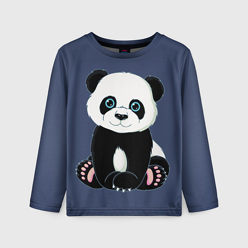 Детский лонгслив Милая Панда Sweet Panda / 3D-принт – фото 1