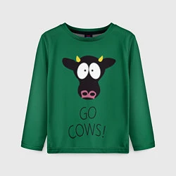 Детский лонгслив Go Cows