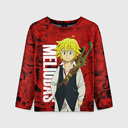 Лонгслив детский Мелиодас, Meliodas, цвет: 3D-принт