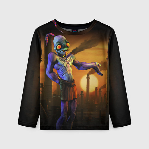 Детский лонгслив Oddworld / 3D-принт – фото 1