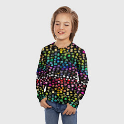 Лонгслив детский ПЕРСОНАЖИ ИГРЫ FNF, цвет: 3D-принт — фото 2