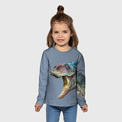 Лонгслив детский Хищный динозавр Dino Z, цвет: 3D-принт — фото 2