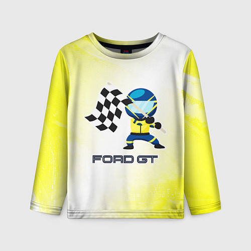 Детский лонгслив Ford - Racing / 3D-принт – фото 1