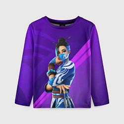 Детский лонгслив Fortnite Blue Jade