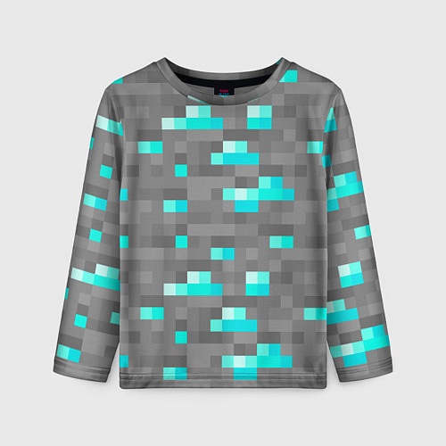 Детский лонгслив Алмазы / 3D-принт – фото 1