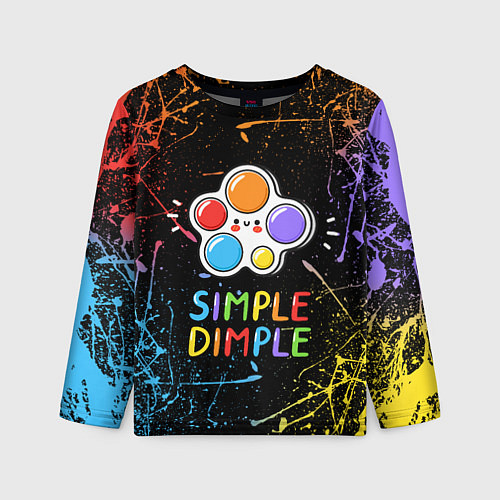 Детский лонгслив SIMPLE DIMPLE ИГРУШКА / 3D-принт – фото 1