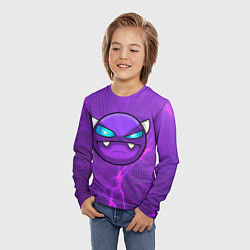 Лонгслив детский Geometry Dash, цвет: 3D-принт — фото 2
