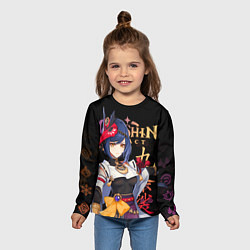 Лонгслив детский Сара Genshin Impact, цвет: 3D-принт — фото 2