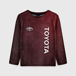 Детский лонгслив TOYOTA RED GRUNGE