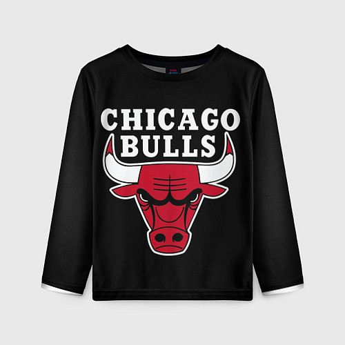 Детский лонгслив B C Chicago Bulls / 3D-принт – фото 1