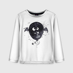 Лонгслив детский Шарик-летайка белый, полиэстер, цвет: 3D-принт