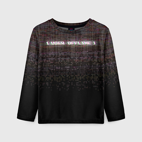 Детский лонгслив Going offline / 3D-принт – фото 1