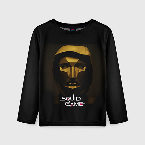 Детский лонгслив РАСПОРЯДИТЕЛЬ ИГРА В КАЛЬМАРА SQUID GAME / 3D-принт – фото 1