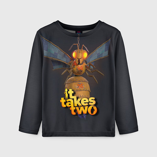 Детский лонгслив It Takes Two БОСС КОРОЛЕВА ОС / 3D-принт – фото 1