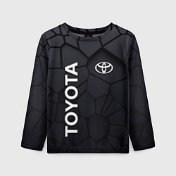 Лонгслив детский Toyota 3D плиты, цвет: 3D-принт