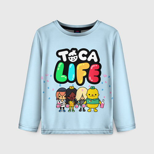 Детский лонгслив Toca Life: Logo / 3D-принт – фото 1