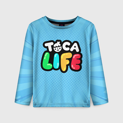 Детский лонгслив Toca Life: Logo / 3D-принт – фото 1