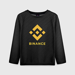 Детский лонгслив БИНАНС ЛОГО CARBON BINANCE LOGO