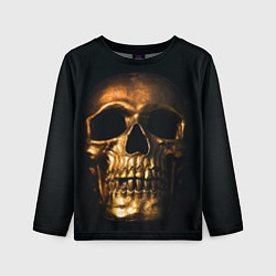 Детский лонгслив Gold Skull