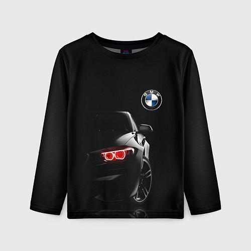 Детский лонгслив BMW МИНИМЛ / 3D-принт – фото 1