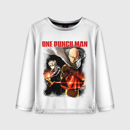 Детский лонгслив Сайтама и Генос One Punch-Man / 3D-принт – фото 1