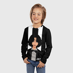 Лонгслив детский Игрок Кан Сэ Бёк номер 067 в костюме, цвет: 3D-принт — фото 2
