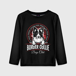 Лонгслив детский Бордер-Колли Border Collie, цвет: 3D-принт