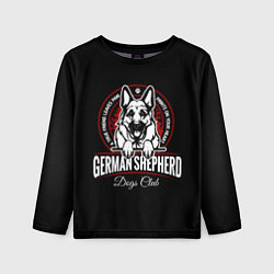 Детский лонгслив Немецкая Овчарка German Shepherd -1