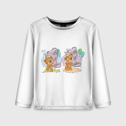 Детский лонгслив С днем рождения 11 месяц / 3D-принт – фото 1