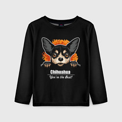 Лонгслив детский Чихуахуа Chihuahua, цвет: 3D-принт