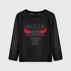 Лонгслив детский CHICAGO BULLS ЧИКАГО БУЛЛС ЯРОСТЬ БЫКА, цвет: 3D-принт