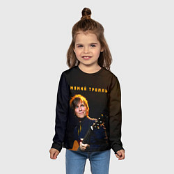 Лонгслив детский Мумий Тролль Илья Лагутенко, цвет: 3D-принт — фото 2