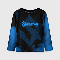 Лонгслив детский Sabaton синий дым, цвет: 3D-принт