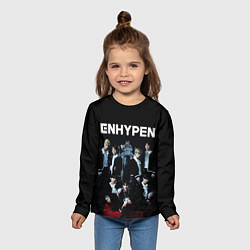 Лонгслив детский ENHYPEN: Хисын, Джей, Джейк, Сонхун, Сону, Ни-Ки,, цвет: 3D-принт — фото 2