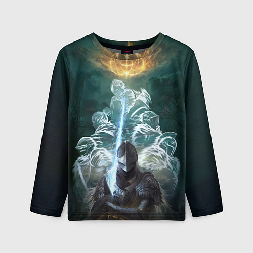 Детский лонгслив Elden Ring рыцарь и предшественники серии Souls El / 3D-принт – фото 1