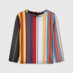 Лонгслив детский Stripes Abstract, цвет: 3D-принт