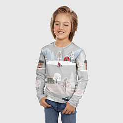 Лонгслив детский Нoвoгодние Праздники продолжаются 2022, цвет: 3D-принт — фото 2