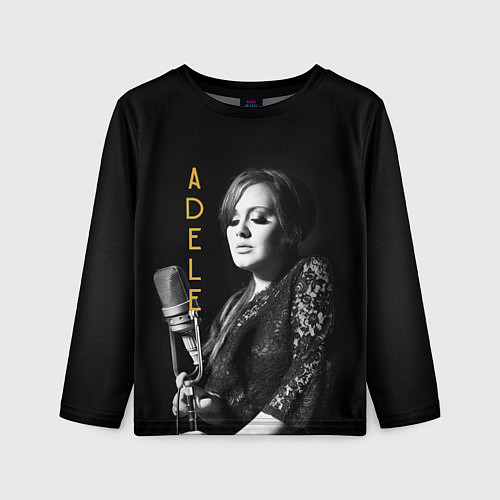 Детский лонгслив Певица Adele / 3D-принт – фото 1