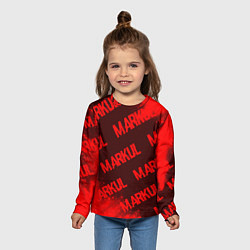 Лонгслив детский Markul - Краска, цвет: 3D-принт — фото 2