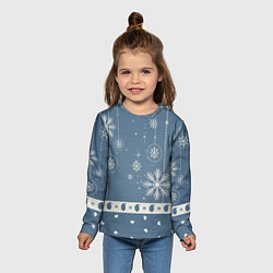 Лонгслив детский Капелька новогоднего настроения, цвет: 3D-принт — фото 2