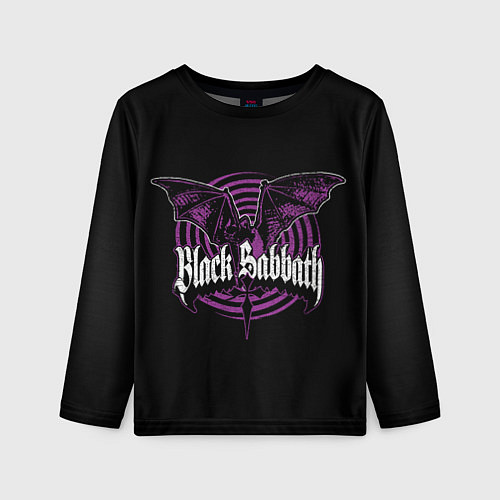 Детский лонгслив Black Sabbat Bat / 3D-принт – фото 1