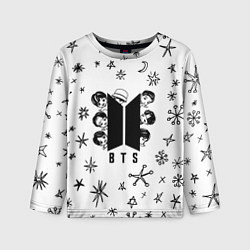 Детский лонгслив ЛОГОТИП БТС LOGO BTS