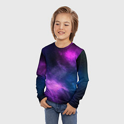 Лонгслив детский Космос Galaxy, цвет: 3D-принт — фото 2
