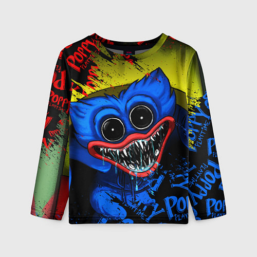 Детский лонгслив POPPY PLAYTIME ХАГИ ВАГИ, Я ПОЙМАЮ ТЕБЯ! / 3D-принт – фото 1