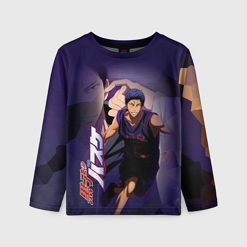 Детский лонгслив Дайки Аомине- игрок баскетбольной команды / 3D-принт – фото 1