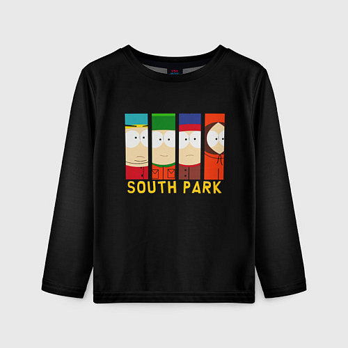 Детский лонгслив South Park - Южный парк главные герои / 3D-принт – фото 1