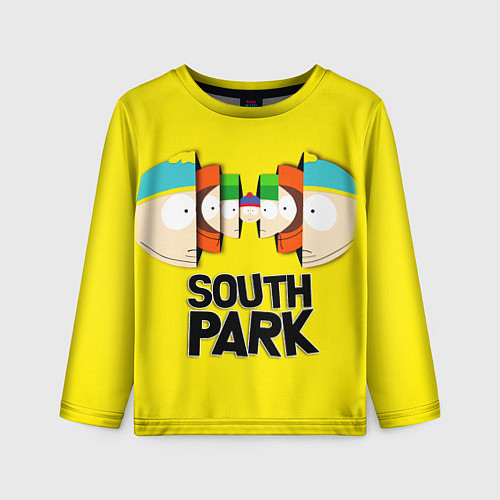 Детский лонгслив South Park - Южный парк персонажи / 3D-принт – фото 1