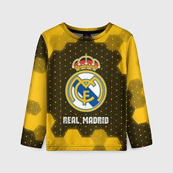 Лонгслив детский РЕАЛ МАДРИД Real Madrid Графика, цвет: 3D-принт